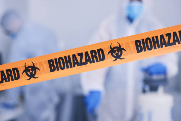 Professional Biohazard Cleanup technician working in Goshen, CA